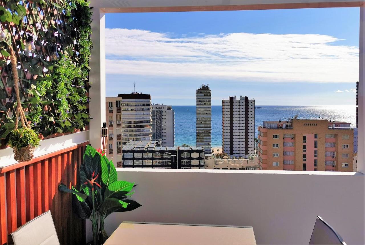 Penthouse Cervantes Sea View 베니돔 외부 사진