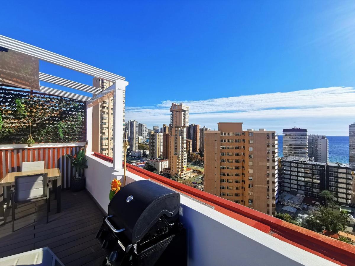 Penthouse Cervantes Sea View 베니돔 외부 사진
