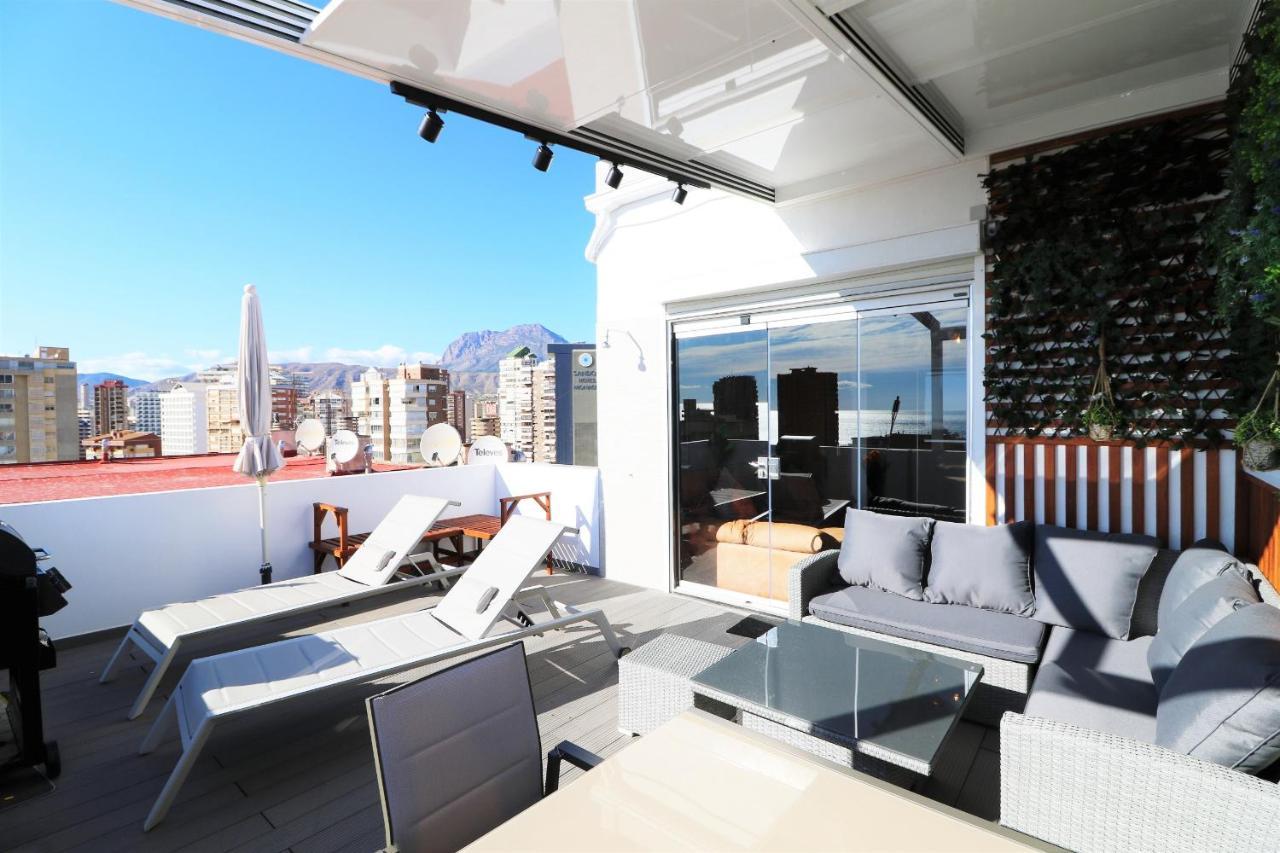 Penthouse Cervantes Sea View 베니돔 외부 사진
