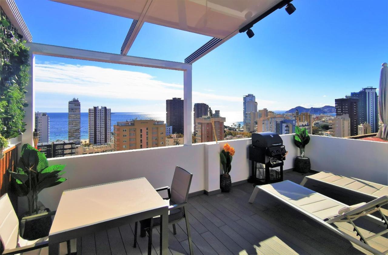 Penthouse Cervantes Sea View 베니돔 외부 사진