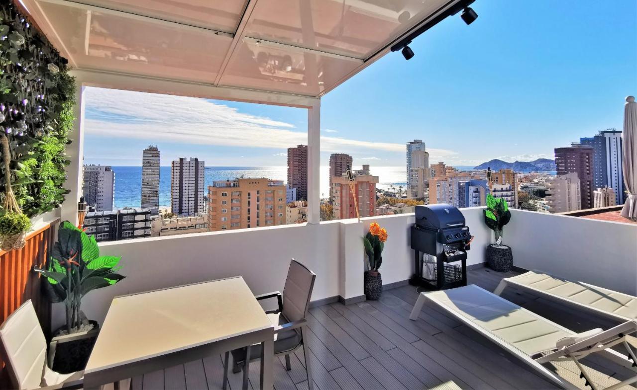 Penthouse Cervantes Sea View 베니돔 외부 사진