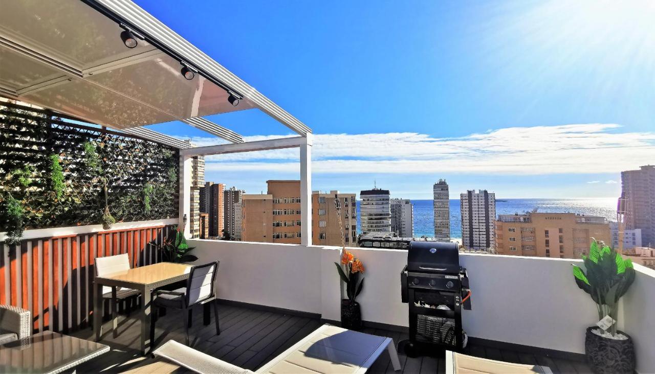 Penthouse Cervantes Sea View 베니돔 외부 사진