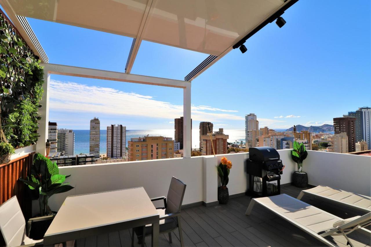 Penthouse Cervantes Sea View 베니돔 외부 사진