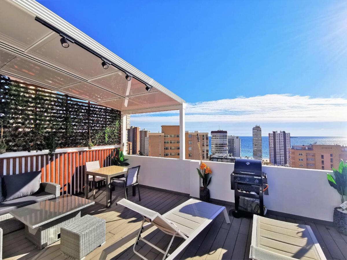 Penthouse Cervantes Sea View 베니돔 외부 사진