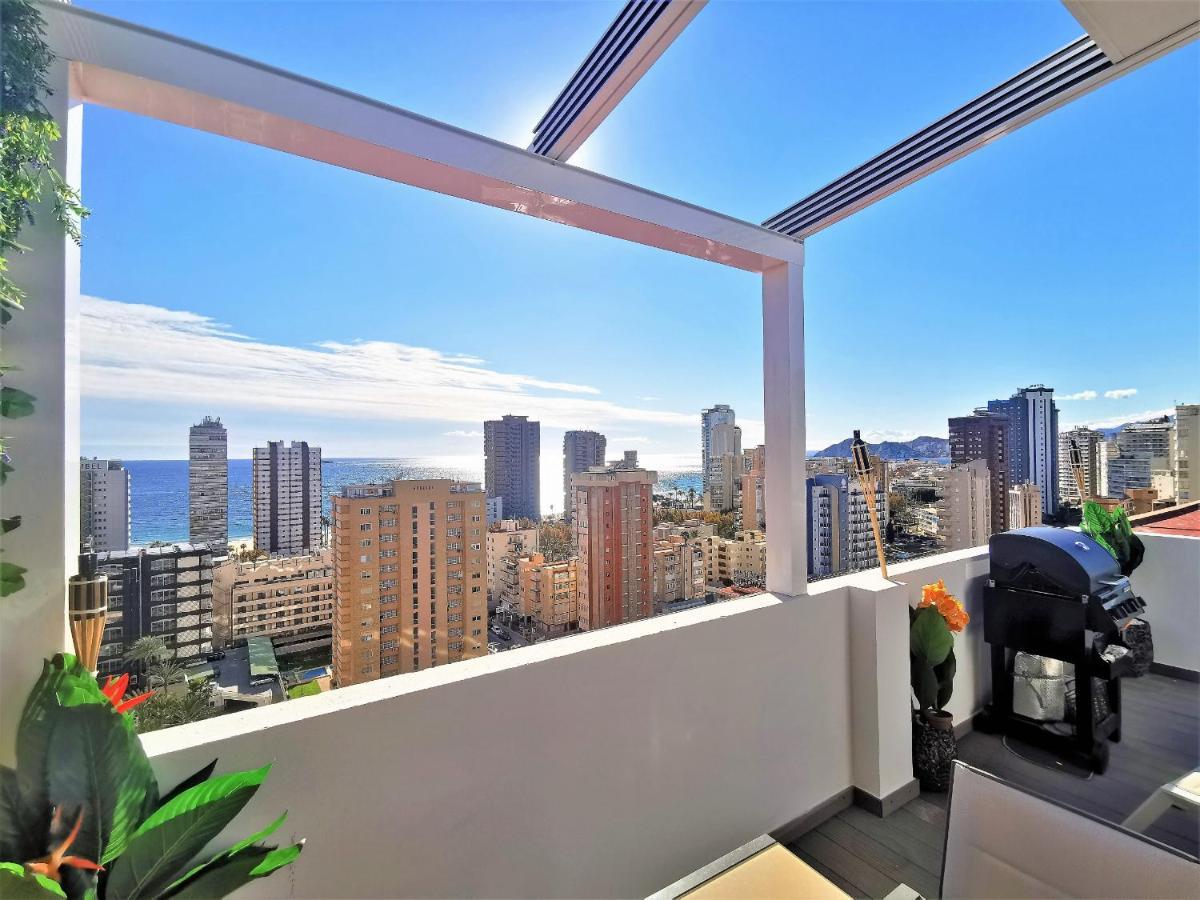 Penthouse Cervantes Sea View 베니돔 외부 사진